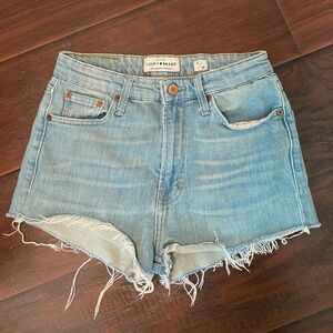 Lucky brand light wash denim shorts